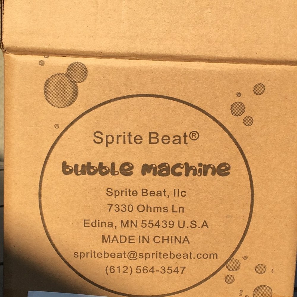 ELECTRIC BUBBLE MACHINE MADE BY SPRITE BEAT